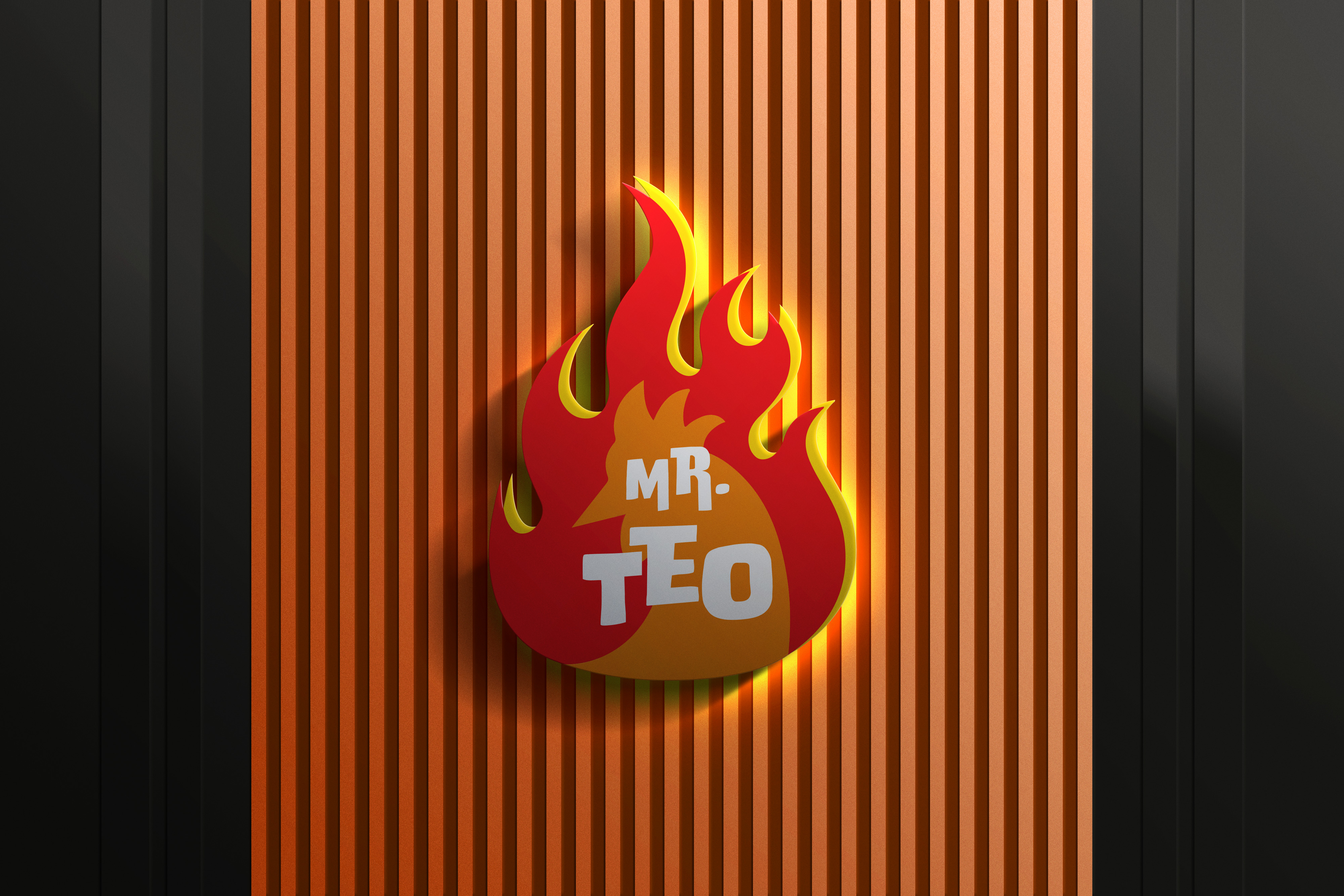 Logo en Wall Panel Mr. Teo